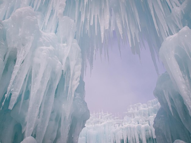 Castillos de hielo de Silverthorne, Colorado.