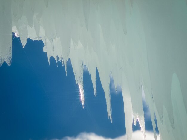 Castillos de hielo de Silverthorne, Colorado.