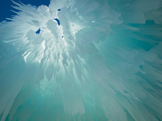 Castillos de hielo de Siverthorne, Colorado.