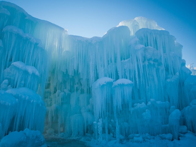 Foto castillos de hielo de siverthorne, colorado.