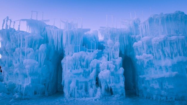 Castillos de hielo de Siverthorne, Colorado.