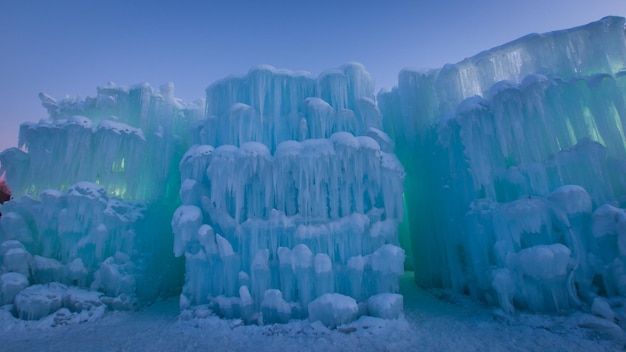 Castillos de hielo de Siverthorne, Colorado.