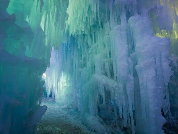 Castillos de hielo de Siverthorne, Colorado.