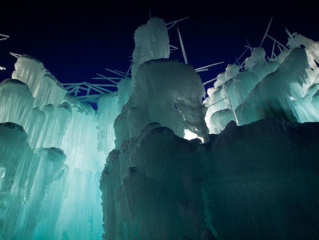 Foto castillos de hielo de siverthorne, colorado.