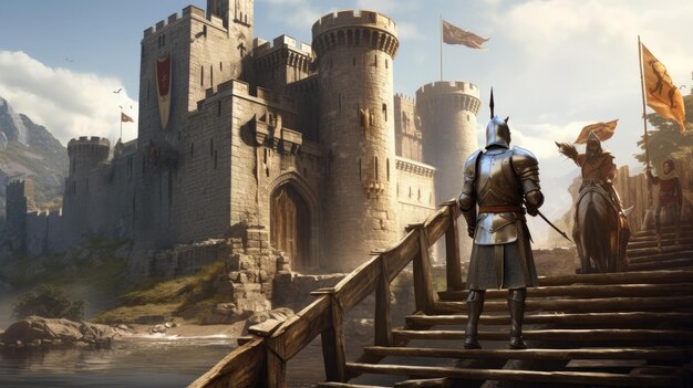Castle Drawbridge e Knight