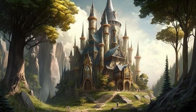 Castle of Wonders A Fantasy World Adventure IA generativa