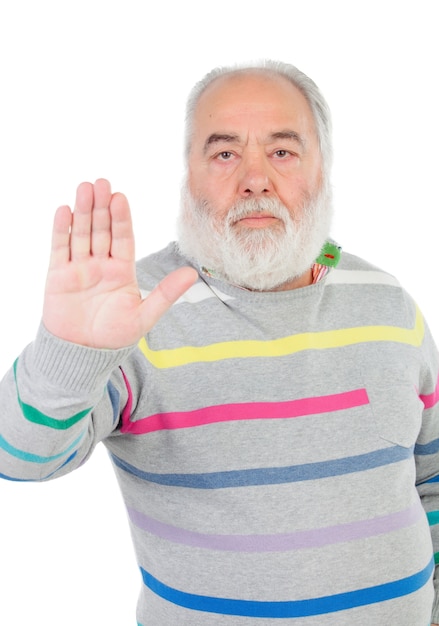 Casual homens altos com barba branca