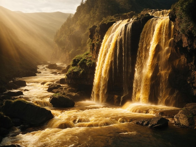 Catarata de oro líquido