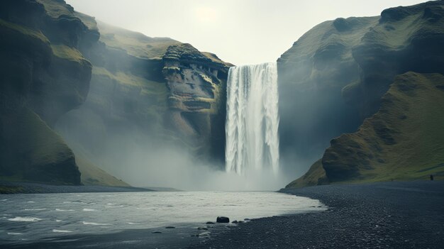 Cataratas en capas y atmosféricas Foto de Akos Major