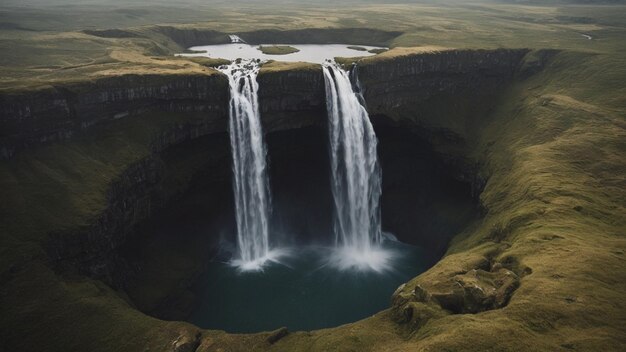 Foto cataratas em cascata