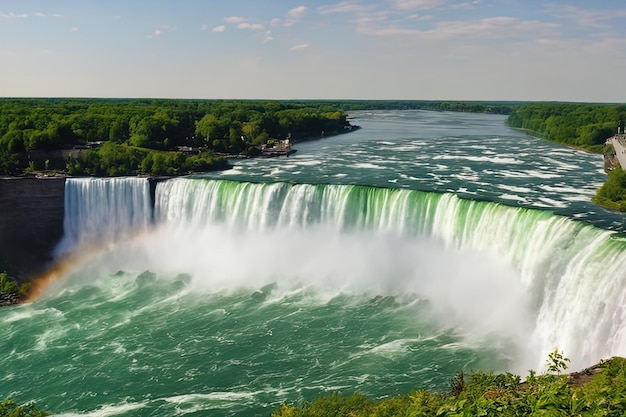 las cataratas del niágara, nueva york, estados unidos, agosto 3, 2012 la vista desde el niágara sideniagara falls new york