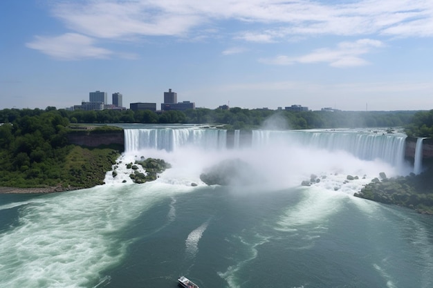 cataratas del niagara desde el rio niagara