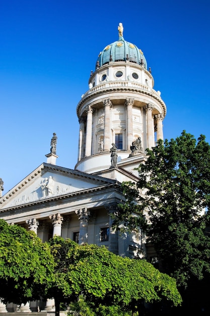 Foto la catedral alemana del gendarmenmarkt en berlín