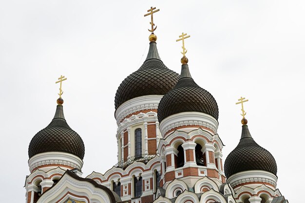 Catedral de Alexander Nevsky en el casco antiguo de Tallin, Estonia