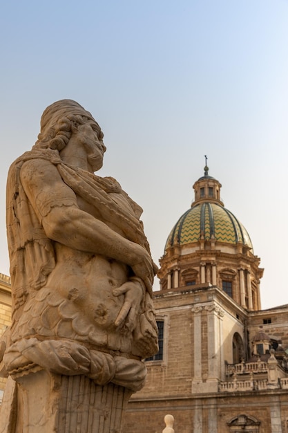 Catedral cidade palermo Sicília Itália no verão