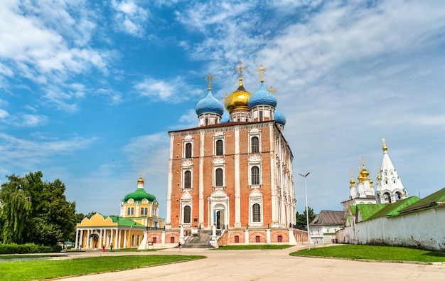 Catedral da Assunção de Ryazan Kremlin, o Anel de Ouro da Rússia