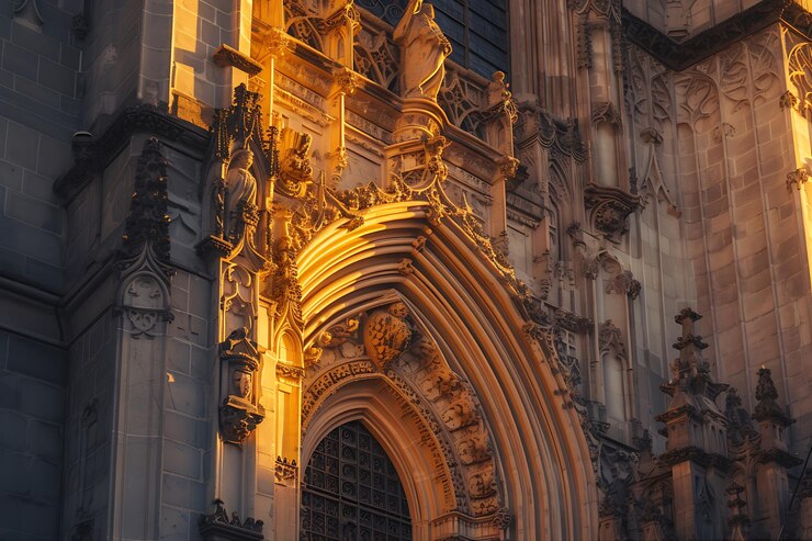 Foto catedral da cidade de espanha capturada
