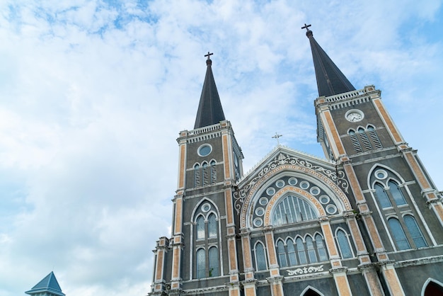 Catedral da imaculada conceição em chanthaburi na tailândia