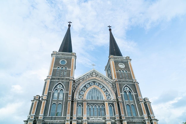 Catedral da Imaculada Conceição em Chanthaburi na Tailândia