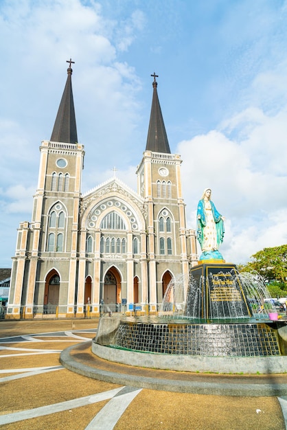 Catedral da Imaculada Conceição em Chanthaburi na Tailândia