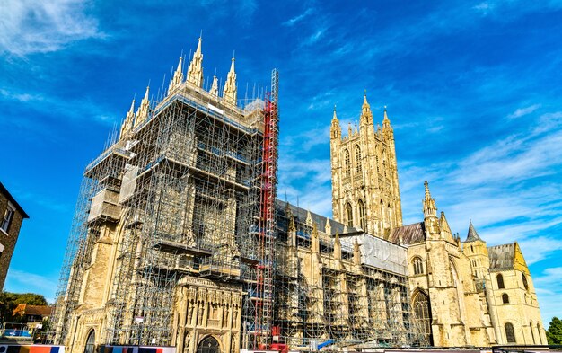 Foto catedral de canterbury, patrimônio mundial em kent, inglaterra