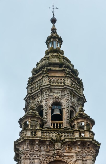 Catedral de Santiago de Compostela (vista superior da torre sineira), Espanha.