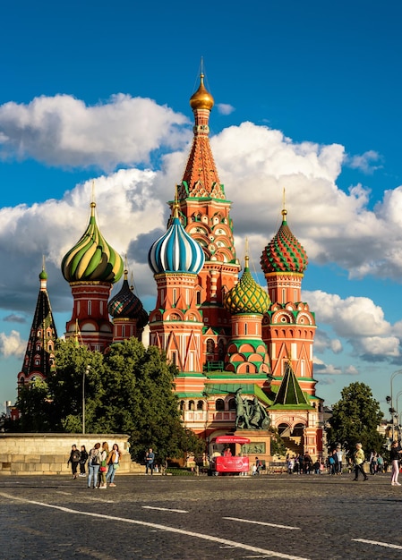 Catedral de São Basílio na Praça Vermelha em Moscou Rússia