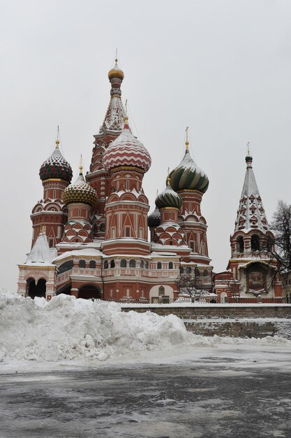 Catedral de São Basílio no inverno Moscou