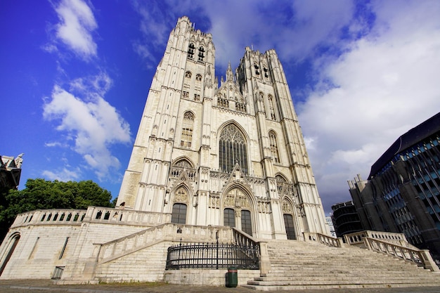 Catedral de St Michael e St Gudula em Bruxelas Bélgica