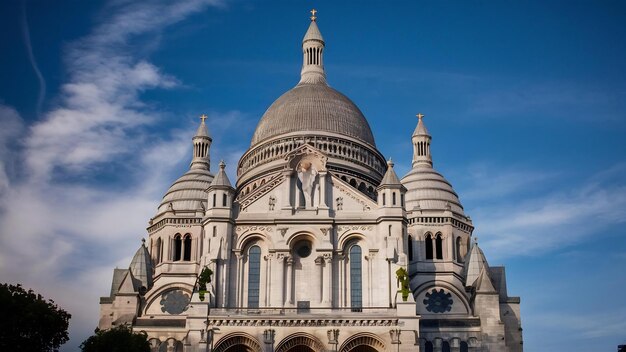 Foto catedral do sacre coeur em paris, frança