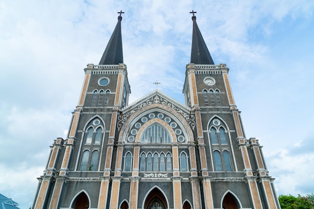 Catedral de la Inmaculada Concepción en Chanthaburi en Tailandia