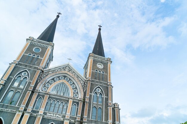 Catedral de la Inmaculada Concepción en Chanthaburi en Tailandia