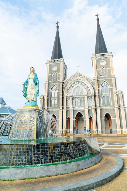 Catedral de la Inmaculada Concepción en Chanthaburi en Tailandia