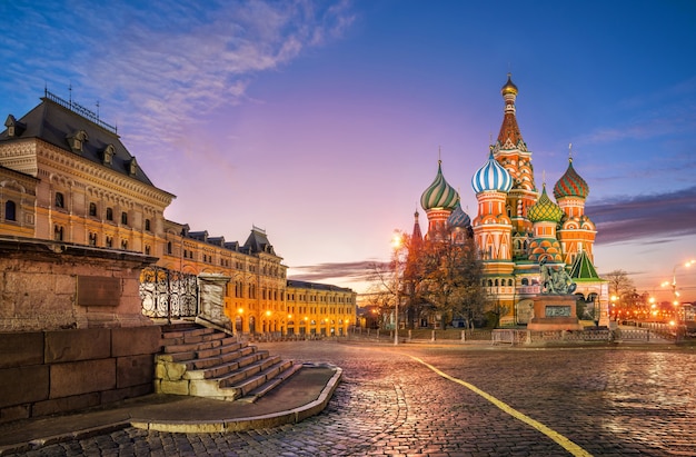 Catedral de San Basilio en la Plaza Roja de Moscú