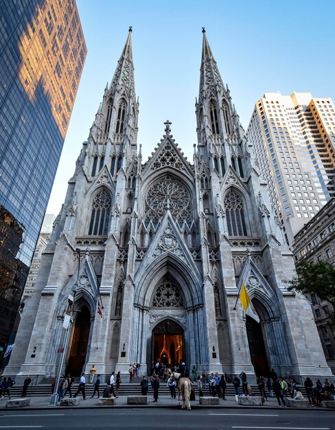 Foto la catedral de san patricio en nueva york