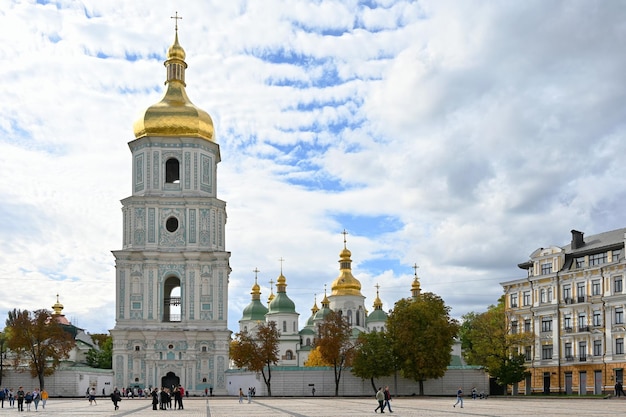 Catedral de Santa Sofía en la plaza en el centro de la ciudad de Kyiv