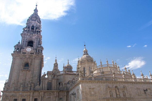 Foto la catedral de santiago de compostela en galicia, españa