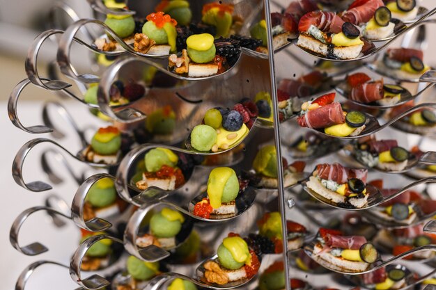 Catering comida aperitivos canapés