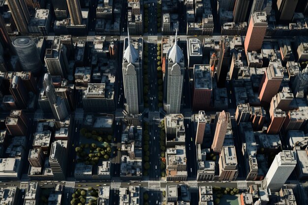 Foto cativante manhattan imersiva 4k aerial topdown animação em estranha alta resolução ar 32