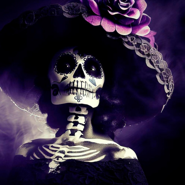 Foto catrina de halloween