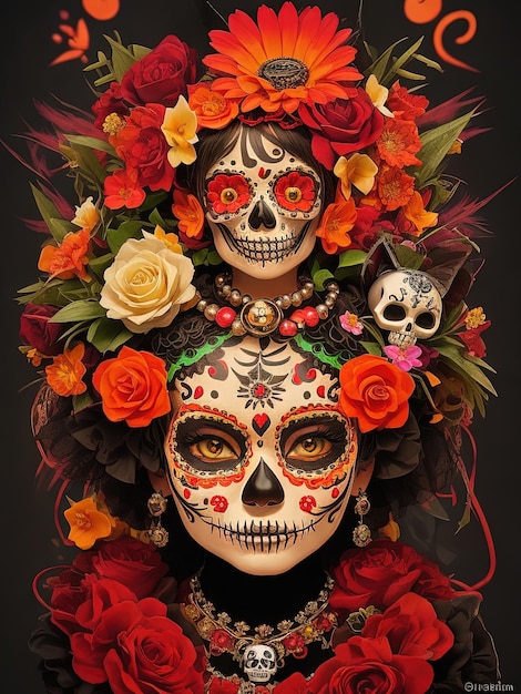 Catrina Un ícono cultural de las celebraciones de Halloween y Día de Muertos