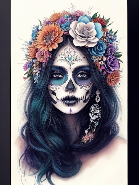 Catrina Un ícono cultural de las celebraciones de Halloween y Día de Muertos