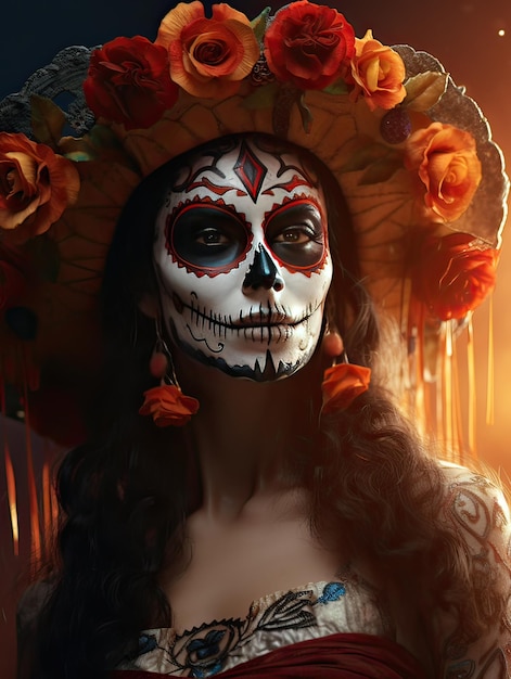 La Catrina Maquillaje De Cerca