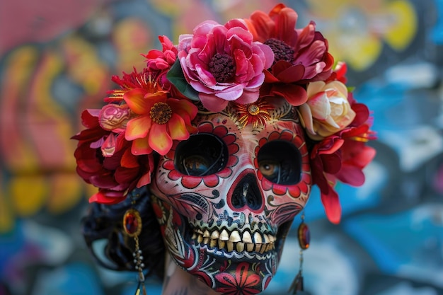 Foto catrina, o crânio