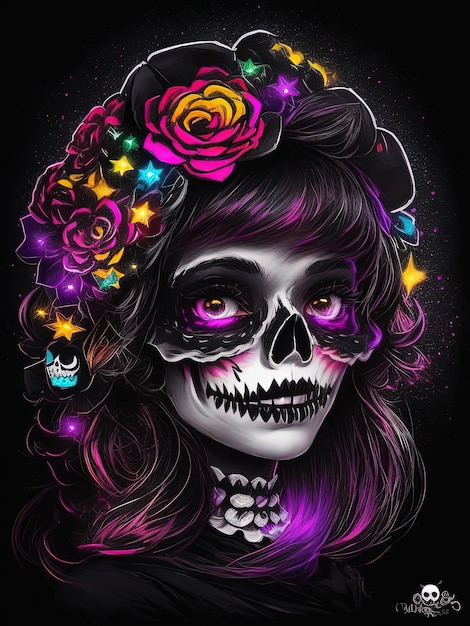 Catrina, um ícone cultural das celebrações do Halloween e do Dia dos Mortos