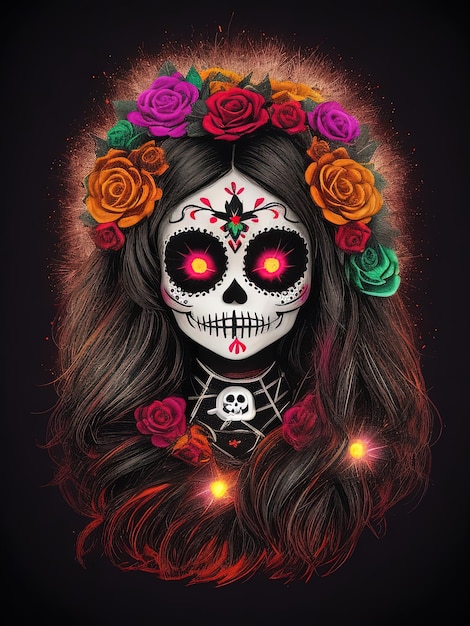 Catrina, um ícone cultural das celebrações do Halloween e do Dia dos Mortos