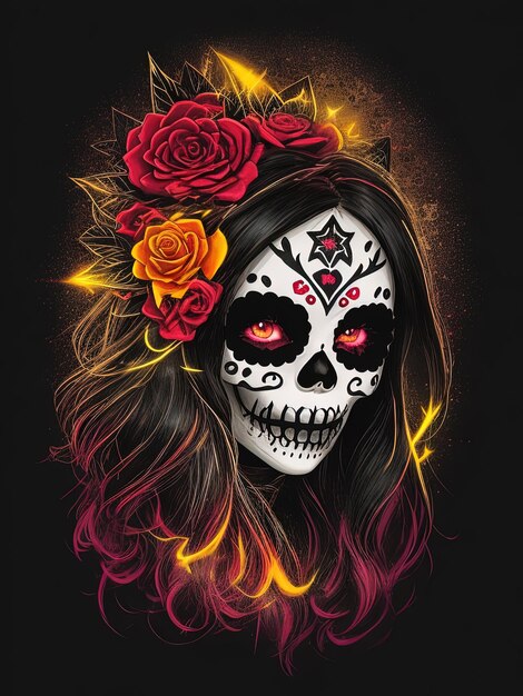 Catrina, um ícone cultural das celebrações do Halloween e do Dia dos Mortos