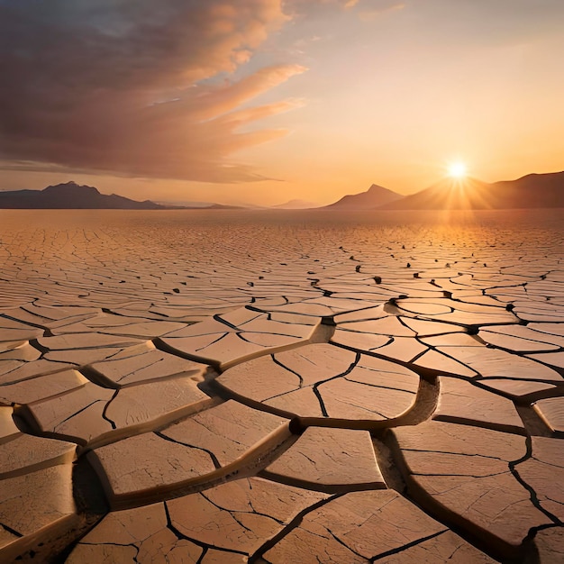 Cauce del río sin agua para la sequía