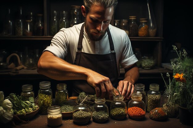 El cautivador retrato del chef es una delicia culinaria