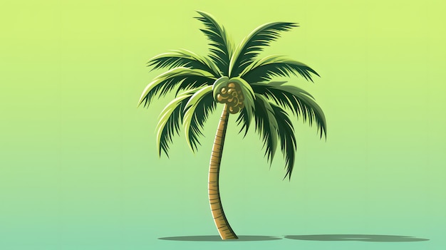 Cautivadora ilustración de una palmera